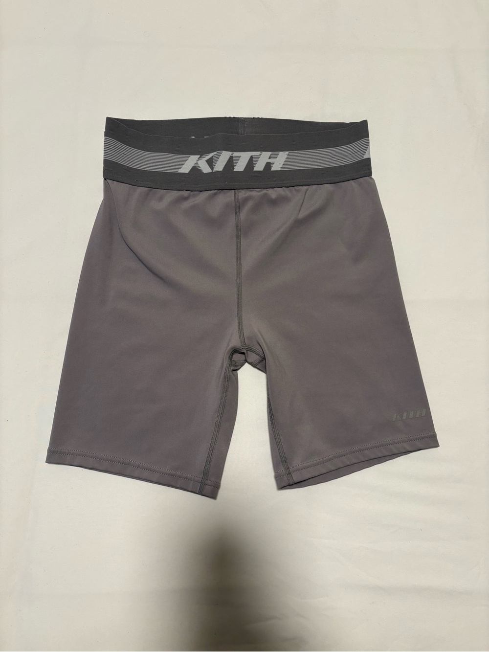KITH WOMEN LIZ BIKER SHORTS - LILAC GREY